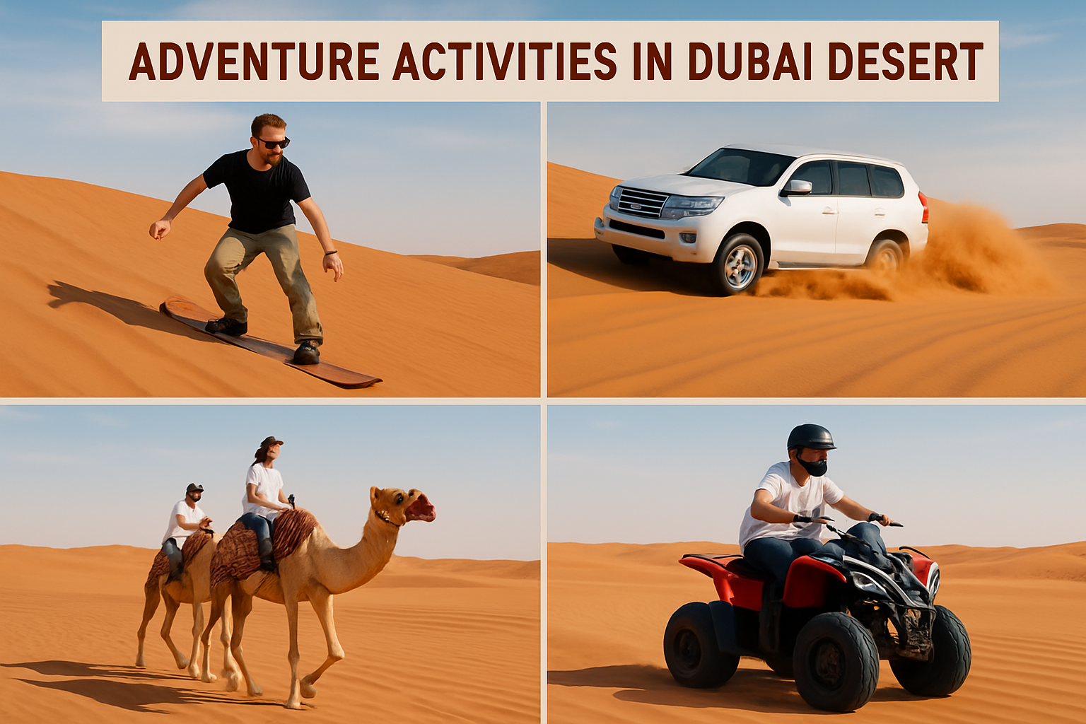 Adventure Activities in Dubai Desert